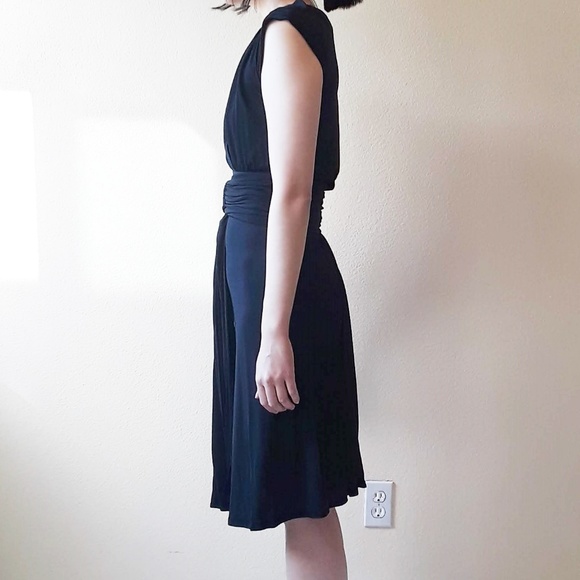 SOLD Saint Laurent Rive Gauche Vintage Black Dress - Picture 3 of 8